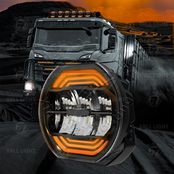 7"/9" LED Headlight with Halo Ring