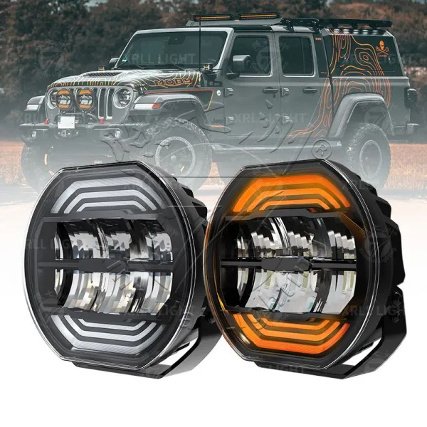 7"/9" LED Headlight with Halo Ring