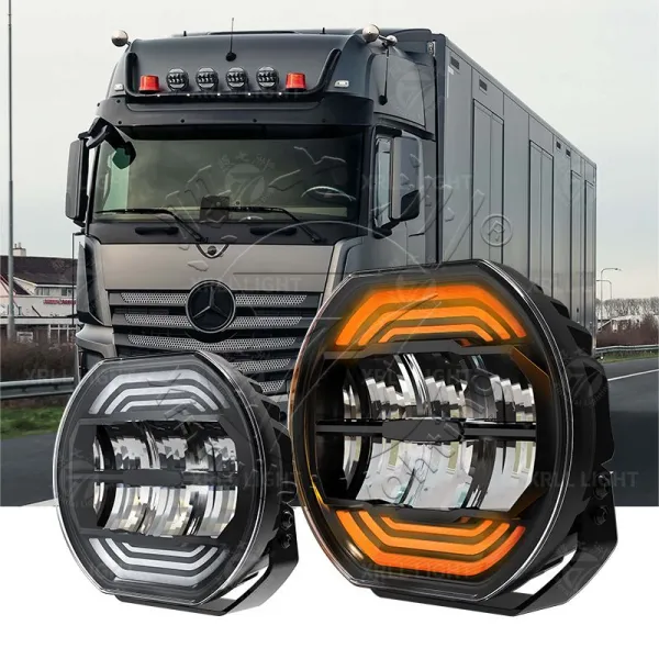 7"/9" LED Headlight with Halo Ring