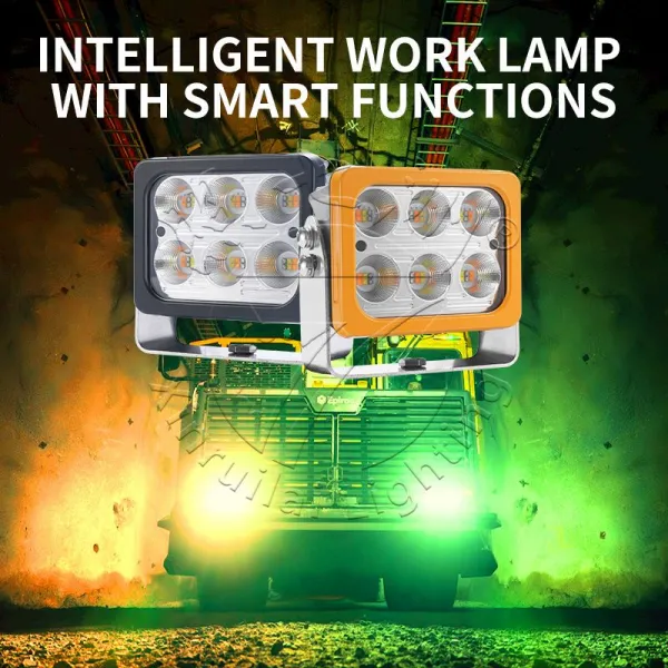 Amber & Green LED Work Light with Remote