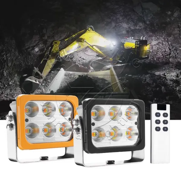 Amber & Green LED Work Light with Remote