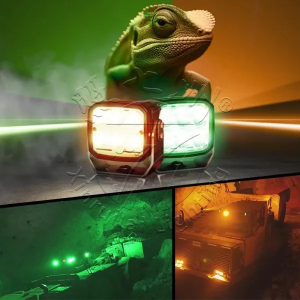 Amber & Green LED Work Light with Remote