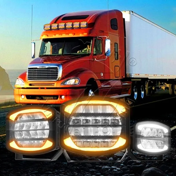 Amber/White Halo LED Light – Max 12,000 Lumens