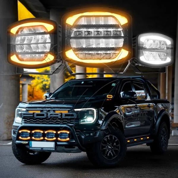 Amber/White Halo LED Light – Max 12,000 Lumens