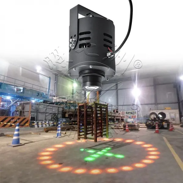 circular laser warning light