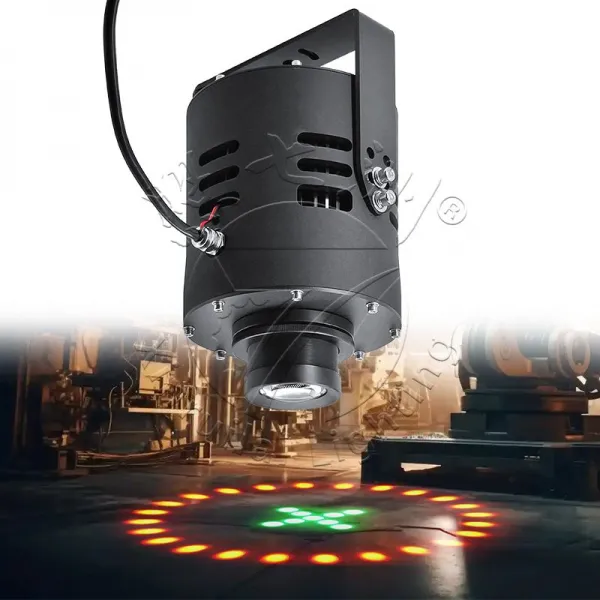 circular laser warning light