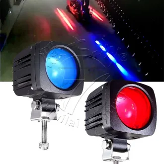 Forklift 4-Point LED Safety Warning Light – Blue & Red