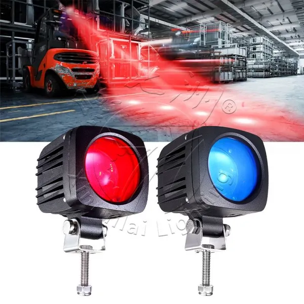 Forklift 4-Point LED Safety Warning Light – Blue & Red