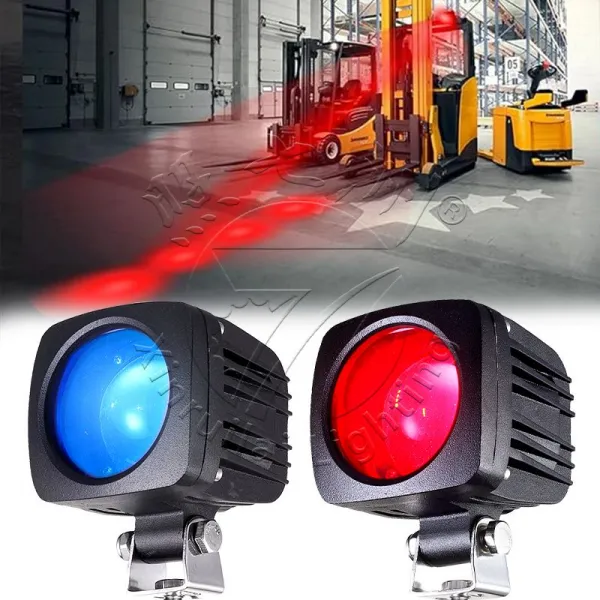 Forklift 4-Point LED Safety Warning Light – Blue & Red