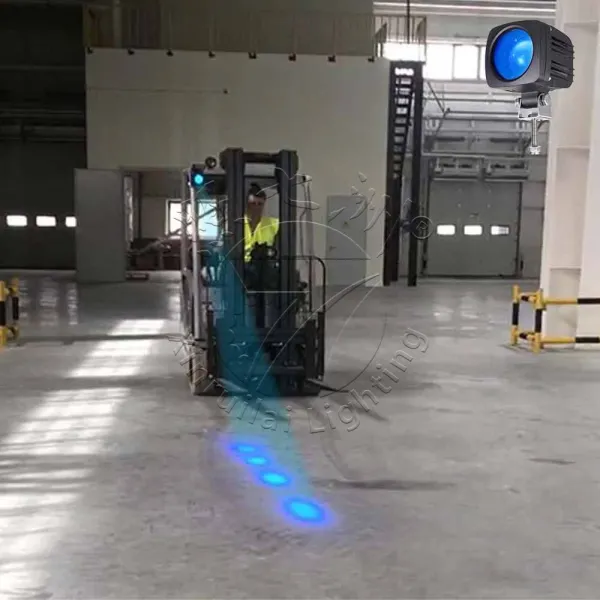 Forklift 4-Point LED Safety Warning Light – Blue & Red