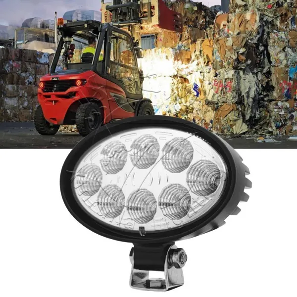 8 LED Heavy-Duty Work Light for Forklifts, ATVs, and Equipment