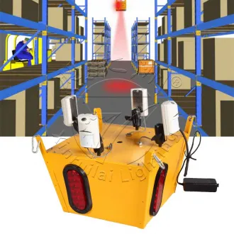 Warehouse Motion Sensor LED Warning Projector