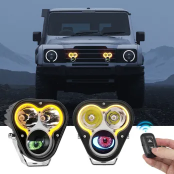 Premium LED Driving Lights with Remote Control – Spot Beam for Maximum Visibility