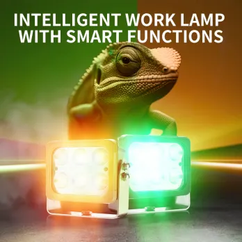 Intelligent Multi-Color LED Work Lights for Industrial, Construction, and Mining Vehicles | High-Performance Philips LED Lamps