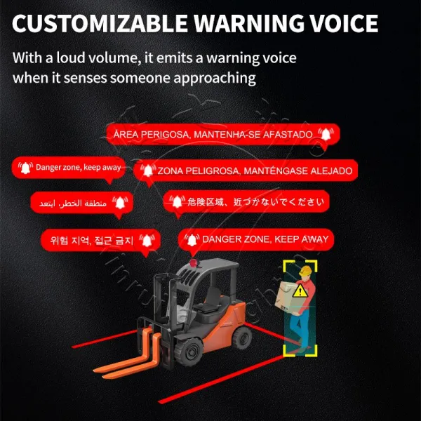 forklift blue spot warning light