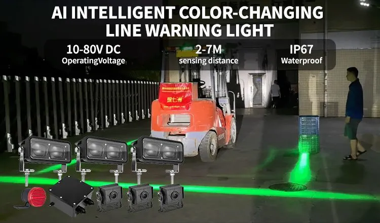 forklift blue spot warning light