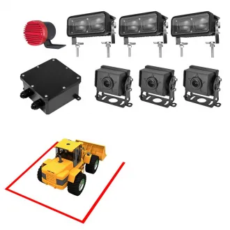 DC 10-80v forklift safety lights 1341U